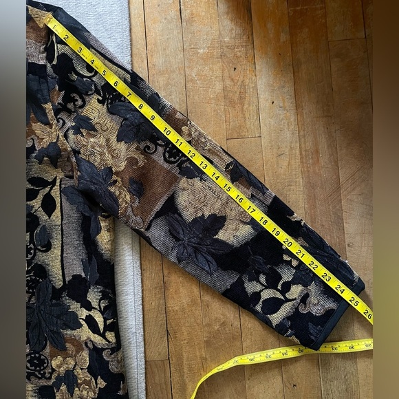 Vintage Koret reversible tapestry jacket with grape leaves - Size 18 - Picture 11 of 13